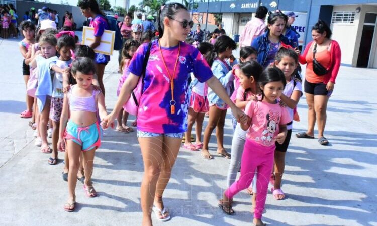 Parque Acuático: Niños del interior se suman al quinto módulo de la colonia de vacaciones