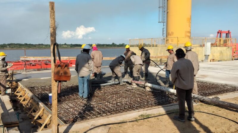 La obra del Puerto Nuevo de Formosa se encuentra en la última etapa