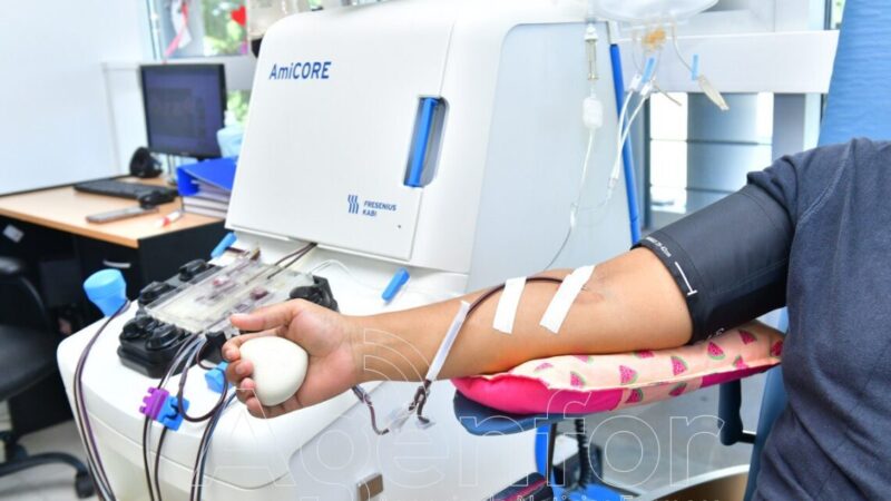 El Centro Provincial de Hemoterapia realiza campañas de extracción de sangre y plaquetas para el tratamiento del dengue