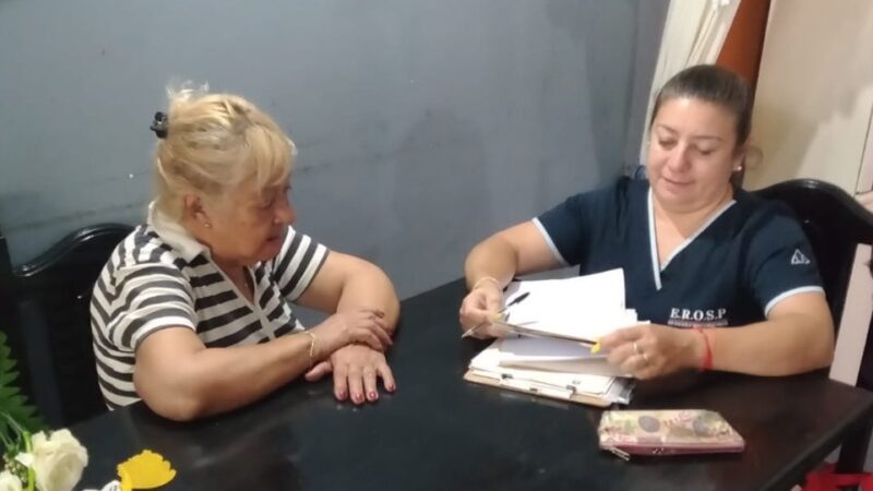 El EROSP visitó a usuarios electrodependientes