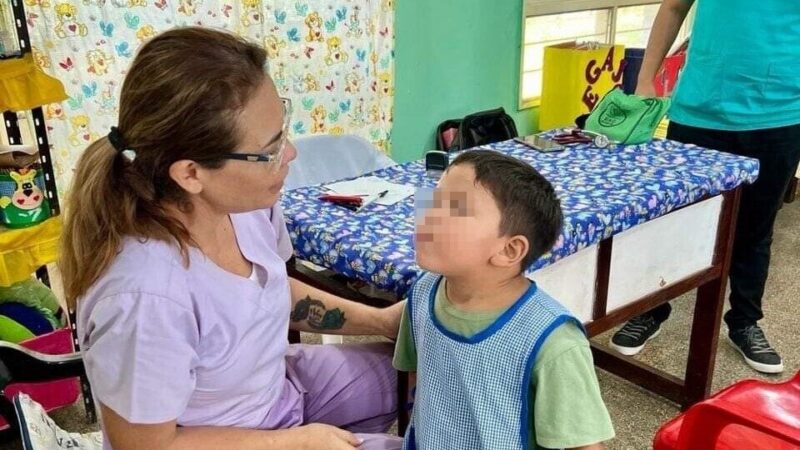 Controles de salud para jardineritos de Tres Lagunas