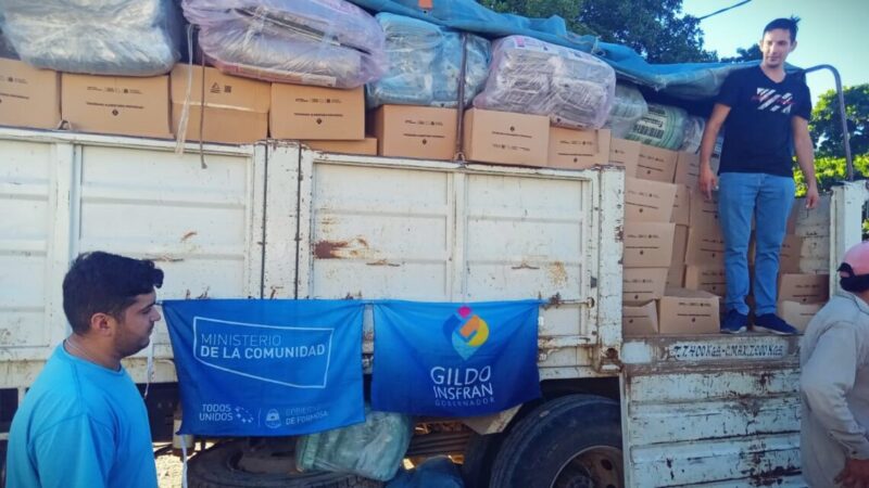Por decisión política del gobernador Insfrán, Formosa entrega módulos alimentarios y frazadas a comunidades aborígenes