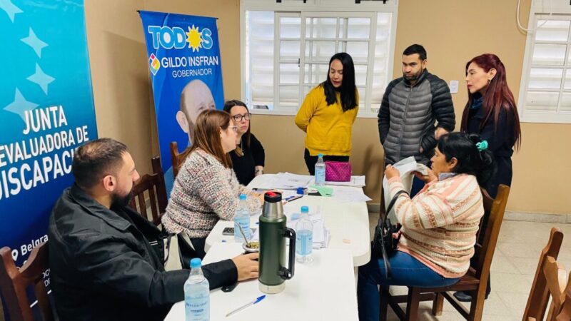 La Junta Evaluadora de Discapacidad realizó un amplio trabajo en la localidad de Pozo del Tigre