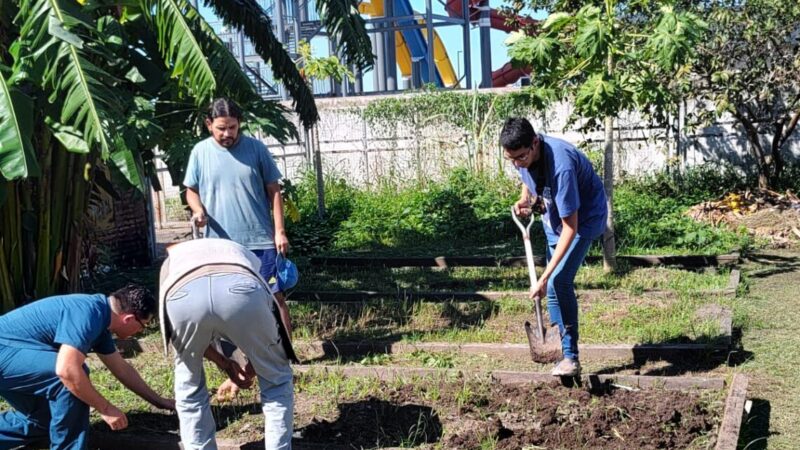 Los pacientes de salud mental siguen cuidando la huerta como espacio terapéutico