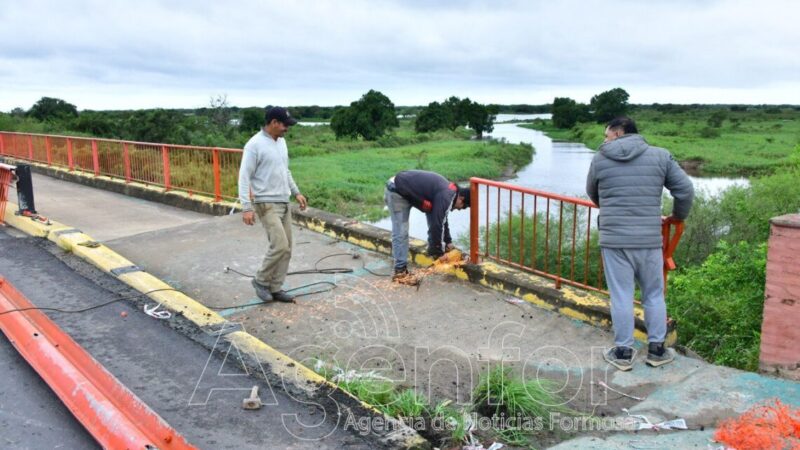 Comenzó la reparación y refacción del puente de la Avenida Ribereña