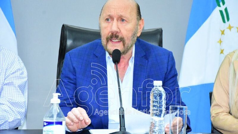 Anuncio de Insfrán: la provincia de Formosa desembolsará más de $65 mil millones para el pago de un bono extraordinario, sueldo y aguinaldo