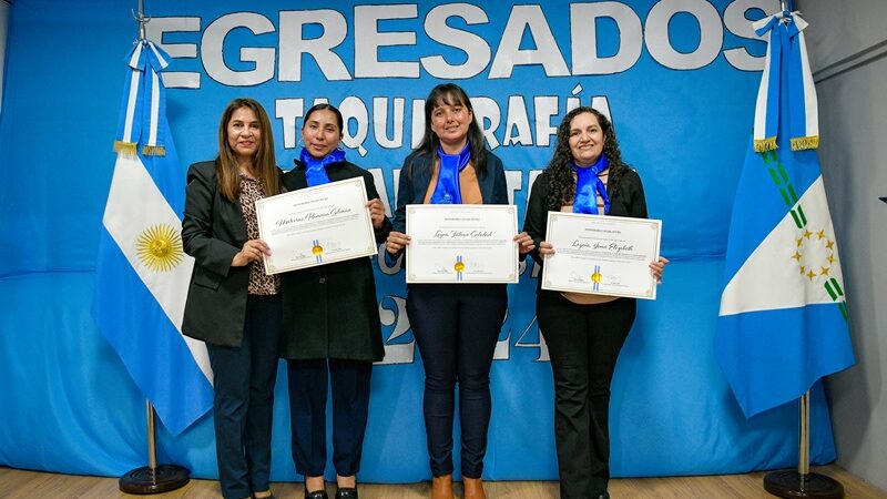 Entregaron certificados a la primera cohorte de egresados de la capacitación en Taquigrafía Parlamentaria