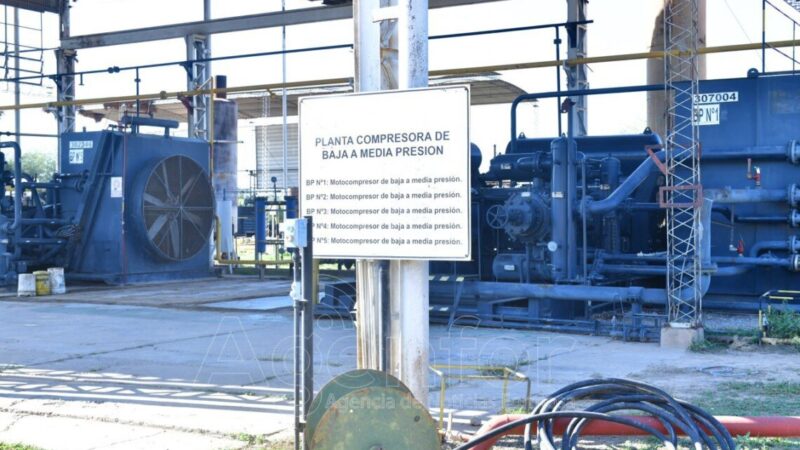 Destacan la importancia de la planta de compresión de gas en el Yacimiento Palmar Largo