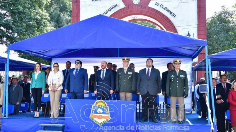 Insfrán participó del acto oficial por el 86° aniversario de Gendarmería Nacional