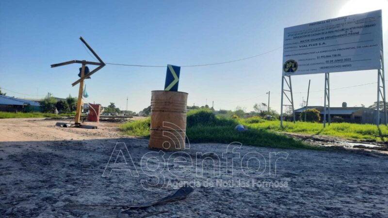 Villafañe: Prosigue la obra de pavimentación de acceso principal