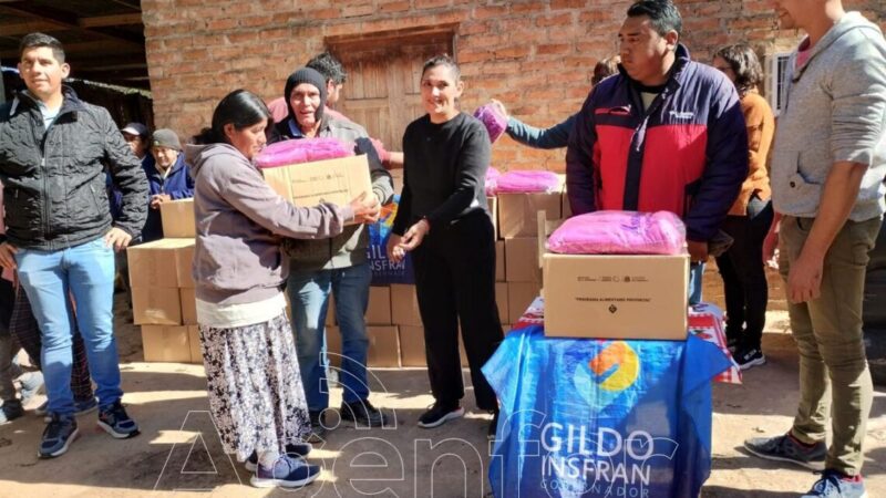 El Gobierno provincial entregó 26 mil cajas alimentarias y frazadas a familias aborígenes