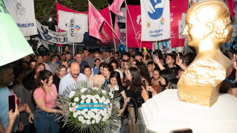 El gobernador Gildo Insfrán encabezó el homenaje a Evita, a 72 años de su paso a la inmortalidad