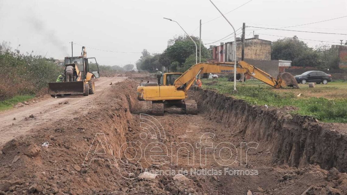 Avanzan importantes obras de saneamiento en el Circuito Cinco