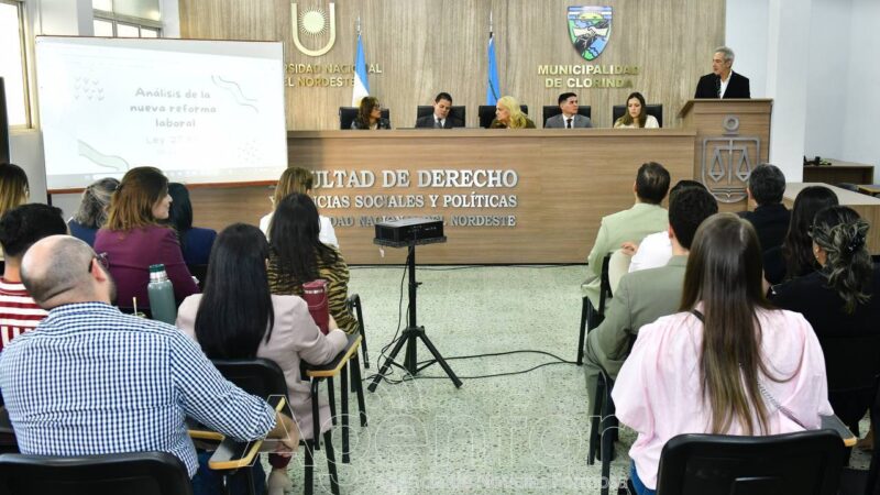 El Consejo Profesional de la Abogacía realizó en Clorinda una capacitación sobre la reforma laboral