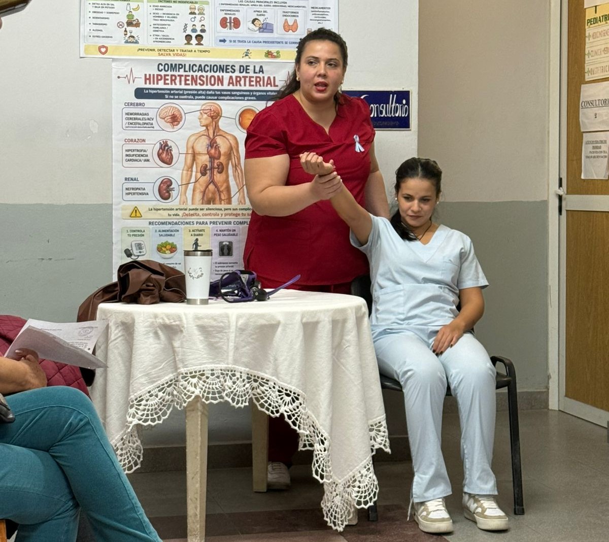 En el centro de salud del Guadalupe promovieron hábitos saludables para prevenir la hipertensión arterial