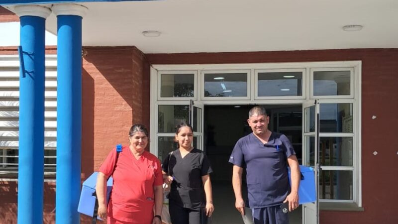 El centro de salud “El Pucú” realizó charlas y aplicó vacunas en los domicilios