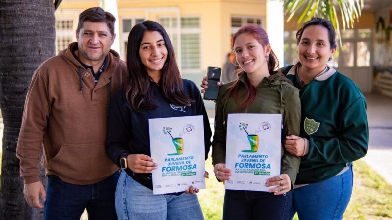 Formosa reafirma su apuesta a las juventudes con la tercera edición del Parlamento Juvenil