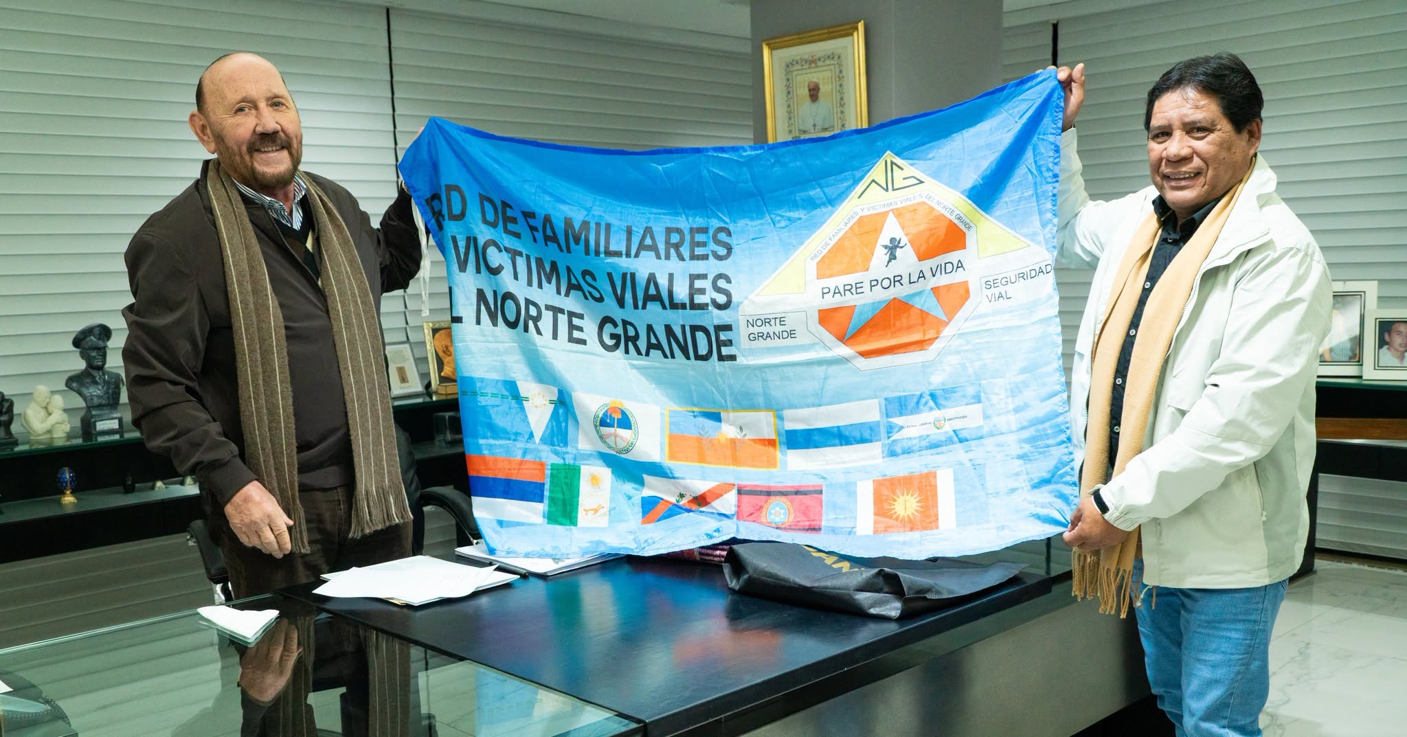 El gobernador Insfrán recibió a integrantes de la Red de Familiares de Víctimas Viales del Norte Grande