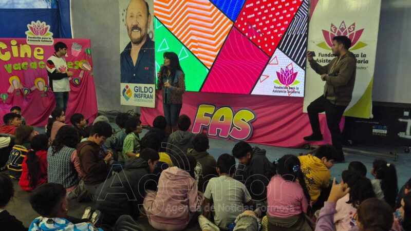 Como cierre de las vacaciones de invierno, la FAS proyectó una película a niños de la Jurisdicción Cinco
