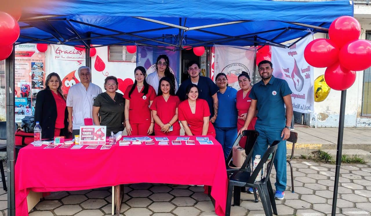 El Centro de Hemoterapia realizó una colecta externa en el Hospital de la Madre y el Niño