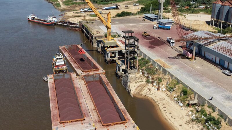 Llegó un nuevo cargamento de mineral de hierro para la planta biosiderúrgica en Formosa